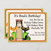 路地キャッツボーリングパーティー 招待状 (正面/裏面)