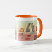 路地キャッツマグカップ マグカップ (正面右)