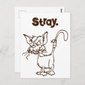 路地キャットタフ子猫クールトおもしろいム漫画 ポストカード (正面/裏面)