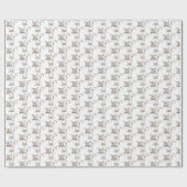 路地キャットタフ子猫クールトおもしろいム漫画 ラッピングペーパー (フラット)