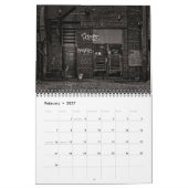 路地グラフィティNo 3 カレンダー (2月 2027)