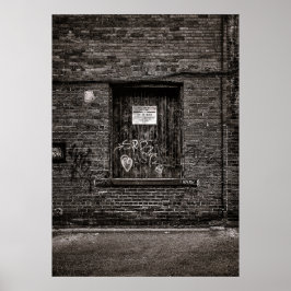 路地グラフィティNo 4 ポスター