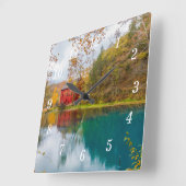 路地ローラーミル及び春壁時計 スクエア壁時計 (傾斜)