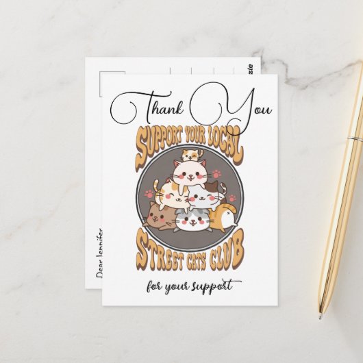 路地猫クラブ カスタム ポストカード (正面/裏面インサイチュ)