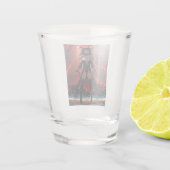 路地裏の交差点に接触を持つ悪魔の女, アニメの悪魔 ショットグラス (裏面)