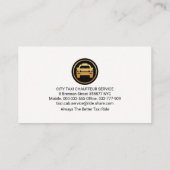 路線タクシーの行先 名刺 (裏面)
