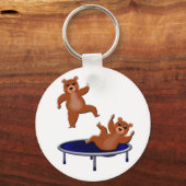 路面電車の熊 キーホルダー (正面)