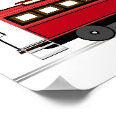 路面電車トロラムキッズデコルプリントポスター ポスター (角)