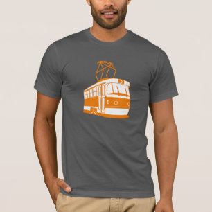 路面電車メンズTシャツ Tシャツ