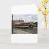 路面電車 カード (黄色い花)