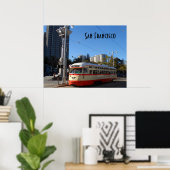路面電車 – サンフランシスコ ポスター (ホームオフィス)