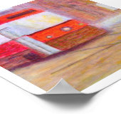 路面電車、ポスター/紙またはキャンバス上のプリント ポスター (角)