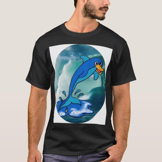 跳ねる魚 Tシャツ (正面)