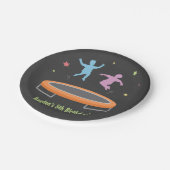 跳ね上がりのトランポリンの子供の誕生日のパーティーの供給 ペーパープレート (アングル)