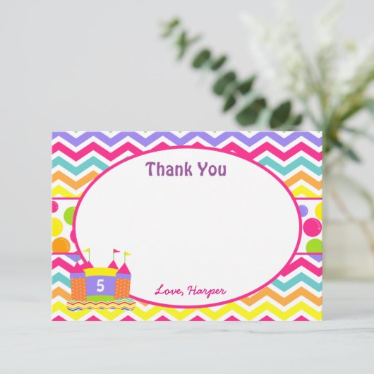 跳ね上がりの家のサンキューカード サンキューカード (スタンド正面)