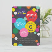 跳ね上がりの家のジャンプの誕生日の招待状 招待状 (スタンド正面)