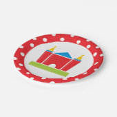 跳ね上がりの家の誕生会 ペーパープレート (アングル)