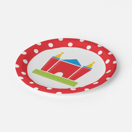 跳ね上がりの家の誕生会 ペーパープレート (アングル)