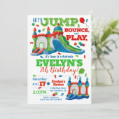 跳ね上がりの家の誕生日のパーティの招待状 招待状 (スタンド正面)