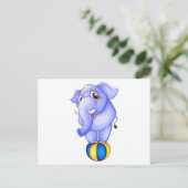 跳ね上がるボールの上の象 ポストカード (スタンド正面)