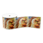 跳ね上がる石 グログランリボン (リール)