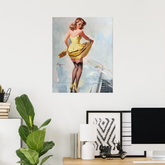 跳ね上げピン ポスター (ホームオフィス)