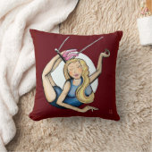 跳ね上げ飛んでいるで クッション (ブランケット)