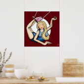 跳ね上げ飛んでいるで ポスター (キッチン)