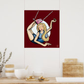 跳ね上げ飛んでいるで ポスター (キッチン)