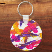 跳ね絵を描る キーホルダー (正面)