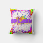 跳ね絵を描る クッション (正面)