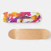 跳ね絵を描る スケートボード (横)