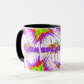 跳ね絵を描る マグカップ (正面左)