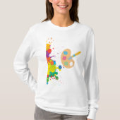 跳ね絵を描る Tシャツ (正面)