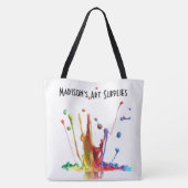 跳ね絵を描飛び! 美パーソナライズされた術用品 トートバッグ (裏面)