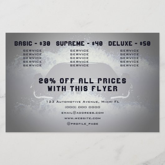 跳ね車の波 チラシ (裏面)