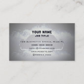 跳ね車の波 名刺 (裏面)