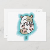 跳ね返るハムスター ポストカード (正面/裏面)