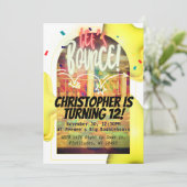 跳ね返ろう！Bday招待状 招待状 (スタンド正面)