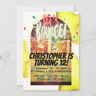 跳ね返ろう！Bday招待状 招待状