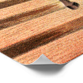 跳ね馬に乗るサーカスの演奏者 ポスター (角)