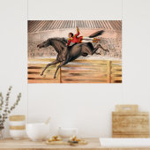 跳ね馬に乗るサーカスの演奏者 ポスター (キッチン)