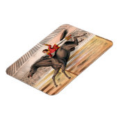 跳ね馬に乗るサーカスの演奏者 マグネット (左側)