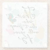 跳ばない人は決して飛びません ガラスコースター (裏面)