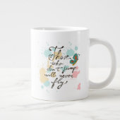 跳ばない人は決して飛びません ジャンボコーヒーマグカップ (右)