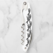 跳び上がるボルゾイ·コルクスクリュー ソムリエナイフ (正面)