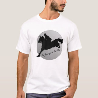 跳ぶことは飛ぶことです Tシャツ