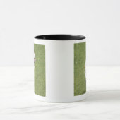 跳ぶジャックラッセルテリア高い眺め マグカップ (中央)