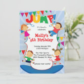 跳べ!トランポリンバウンスハウスジム招待状 招待状 (スタンド正面)