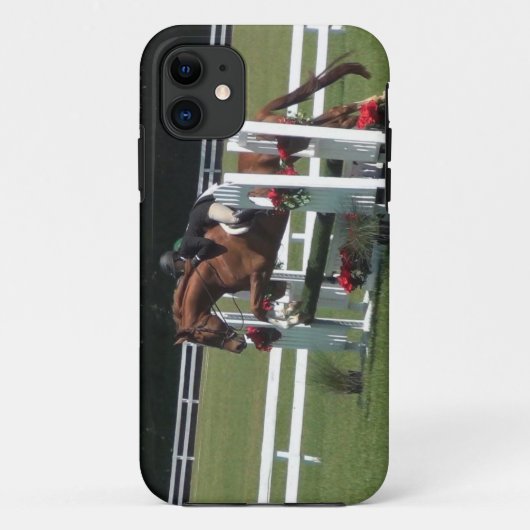 跳んでいる馬ダービーの馬は Case-Mate iPhoneケース (裏面)